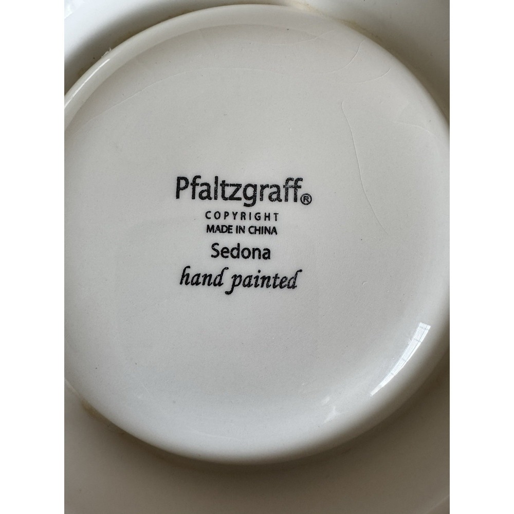 Pfaltzgraff Sedona Hand-Painted Cat Pet Food Dish Beautiful Craftsmanship 5" - Picture 5 of 5